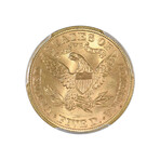 1897 $5 Liberty Head Gold Piece // PCGS + CAC Certified MS64+ // Wood Presentation Box