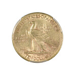 1909-S Indian Head $10 Gold Piece // PCGS Certified AU55 // Wood Presentation Box
