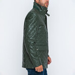 Kwando Leather Jacket // Dark Green (M)