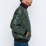 Yukon Leather Jacket // Dark Green (XL)