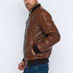 Indus Leather Jacket // Chestnut (3XL)