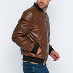 Indus Leather Jacket // Chestnut (S)