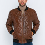 Indus Leather Jacket // Chestnut (M)