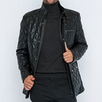Cunene Leather Jacket // Black (3XL)