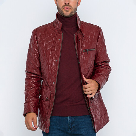 Rio Leather Jacket // Bordeaux (S)