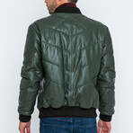 Yukon Leather Jacket // Dark Green (3XL)