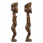 Pair of Kuba Figures // D.R. Congo