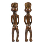 Pair of Kuba Figures // D.R. Congo