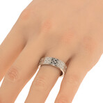 Sterling Silver Gancini Ring // Ring Size: 9 // Store-Display