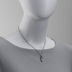 Sterling Silver + Enamel Ballet Slipper Pendant Necklace // 16" // Store-Display