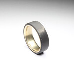 Unidirectional Carbon Fiber Ring // Brass Core (7.5)