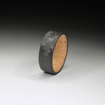 Diagonal Matte Carbon Fiber Ring // Sedona Red Wood Core (7.5)