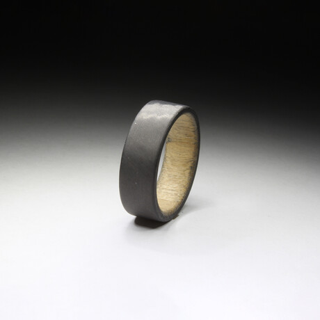 Unidirectional Carbon Fiber Ring // Natural Wood Core (6.5)