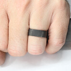 Unidirectional Carbon Fiber Ring // Brass Core (10)