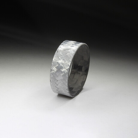 Ultra-Thin Two Tone Carbon Fiber Ring (6.5)