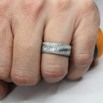 Ultra-Thin Two Tone Carbon Fiber Ring (7)