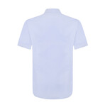 Classic Short Sleeve Button-Up Shirt // Light Blue (XL)