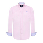 Classic Button-Up Shirt // Pink (L)