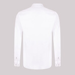 Long Sleeve Button-Up Shirt // White (L)