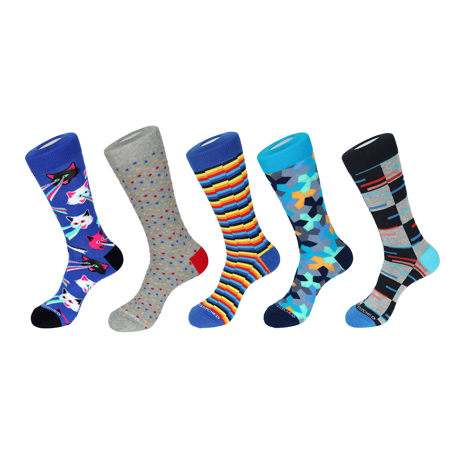 5 Pack Sock Crew Combo Set // 1000 - Unsimply Stitched - Touch of Modern