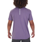 Short Sleeve Moisture-Wicking Active V-Neck T // Purple (XL)