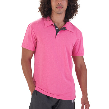 Ace Short Sleeve Active Polo // Pink (S)