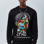 2Pac Sweatshirt V1 // Black (2XL)