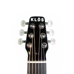 KLOS Hybrid Acoustic Electric Full Size Guitar