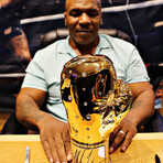 Mike Tyson Boxing Glove // 24K Gold // Signed
