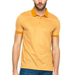 Solid Collar Short Sleeve Polo // Saffron (S)