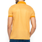 Solid Collar Short Sleeve Polo // Saffron (XL)