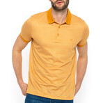 Solid Collar Short Sleeve Polo // Saffron (S)