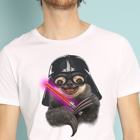 Darth Sloth T-Shirt // White (Small)
