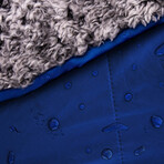 Waterproof Sherpa Blanket // Blue