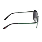 Hera  Polarized Sunglasses // Green Frame + Black Lens (Bronze Frame + Black Lens)