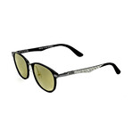 Cetus // Titanium Polarized Sunglasses // Black Frame + Gold Lens