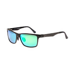 Vulpecula Polarized Sunglasses // Gunmetal Frame + Blue-Green Lens