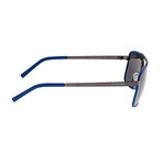 Draco Polarized Sunglasses // Gunmetal Frame + Black Lens