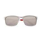 Hydra Polarized Sunglasses // Silver Frame + Silver Lens