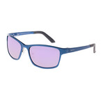 Hydra Polarized Sunglasses // Blue Frame + Purple Lens