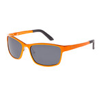 Hydra Polarized Sunglasses // Orange Frame + Black Lens