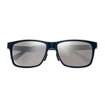 Vulpecula Polarized Sunglasses // Blue Frame + Black Lens