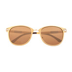 Orion Polarized Sunglasses // Gold Frame + Brown Lens