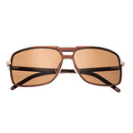 Retrograde Polarized Sunglasses // Brown Frame + Brown Lens