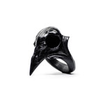 Raven Skull Ring // Black (11)
