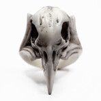 Raven Skull Ring // White (6)