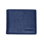 Locke Bi-Fold Wallet // Blue
