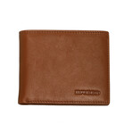 Locke Bi-Fold Wallet // Brown