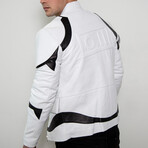 Storm Trooper Armor Leather Jacket // White (3XL)
