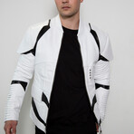 Storm Trooper Armor Leather Jacket // White (S)